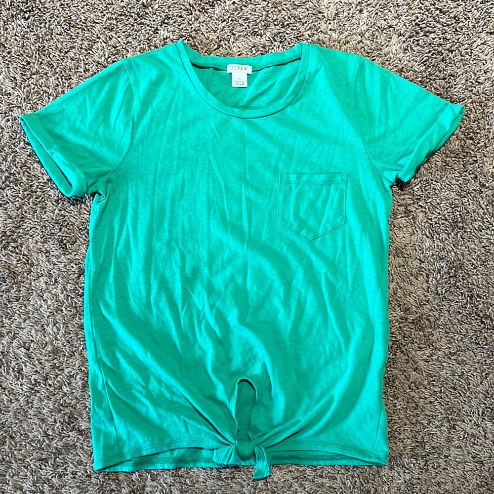 J.Crew Women’s Green Pocket Tee, size XS